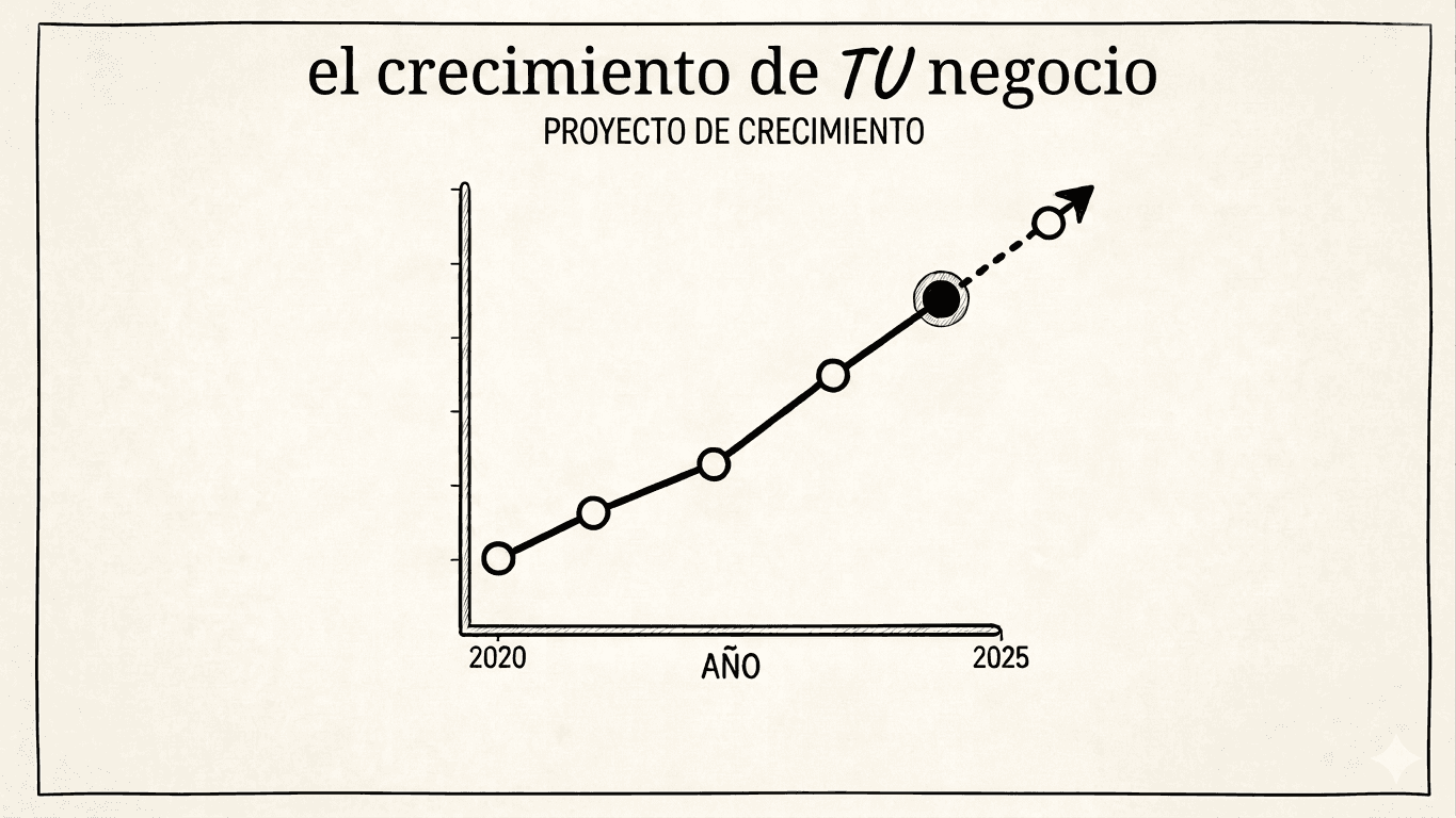 Gráfico de crecimiento de negocio